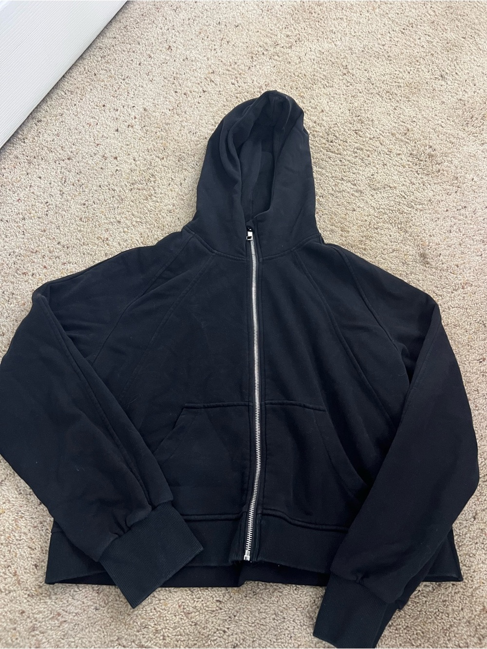 Women’s Black Zip-Up Hoodie Jacket